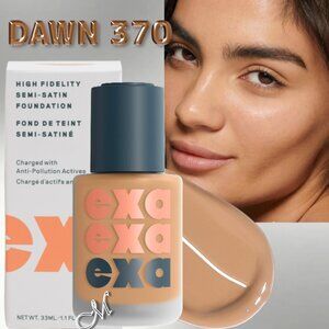 EXA High Fidelity Semi-Satin* Foundation ~ DAWN 370 (Med-Light Golden) 33ml NIB